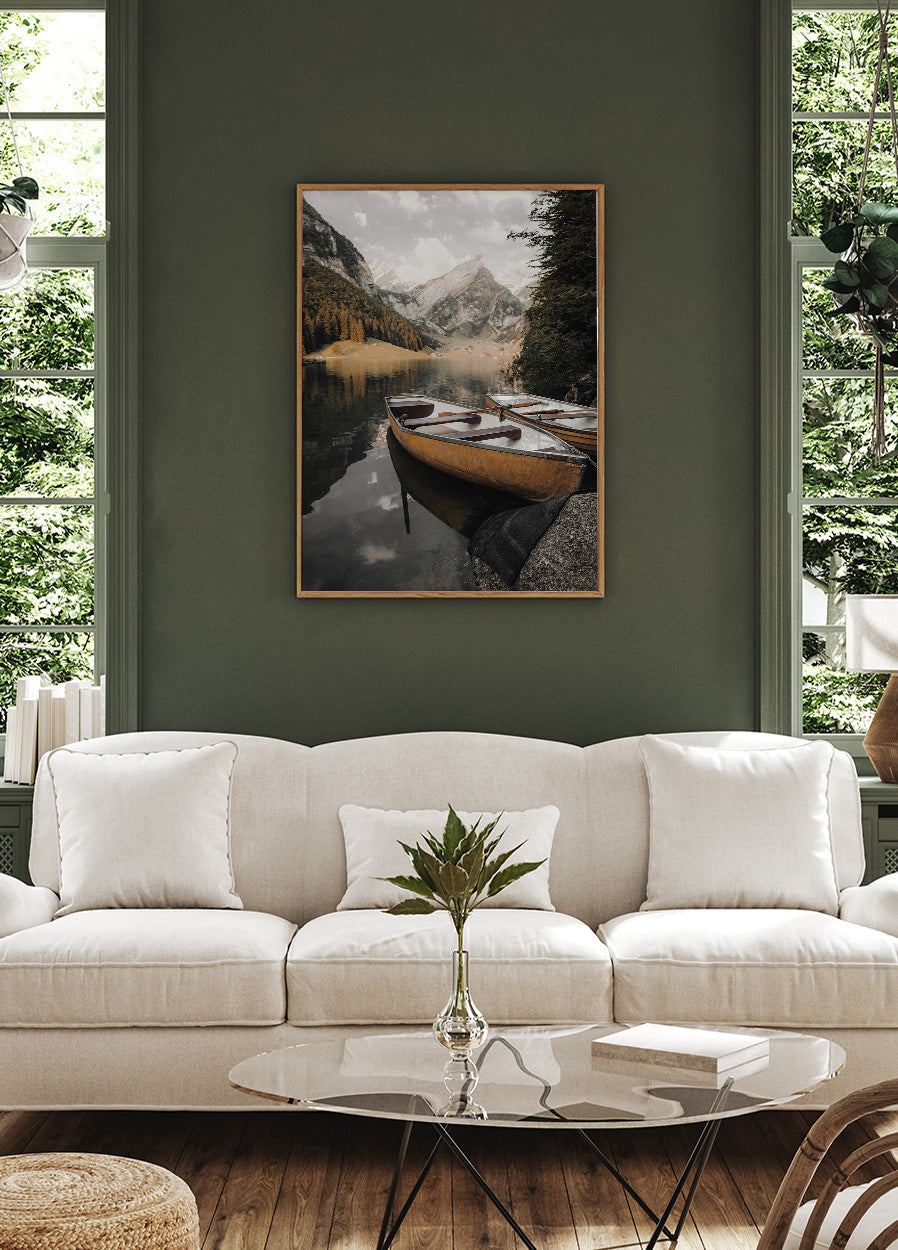 Serene Lake Reflection Poster - Posterbox.dk