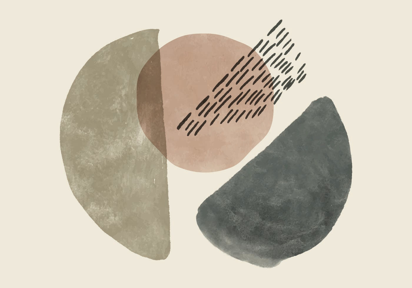 Abstract Shapes and Patterns Poster - Posterbox.dk