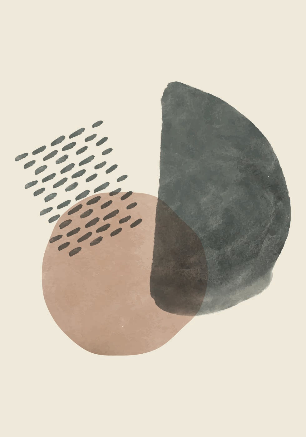 Abstract Shapes and Textures Poster - Posterbox.dk