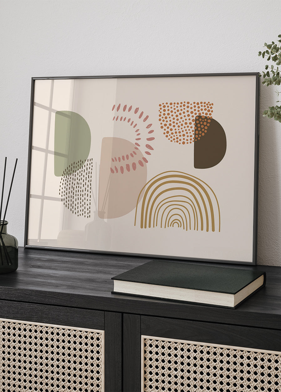 Abstract Shapes and Patterns Poster - Posterbox.dk