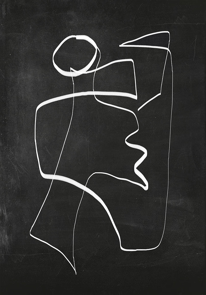 Abstract Line Art 6 2 Poster