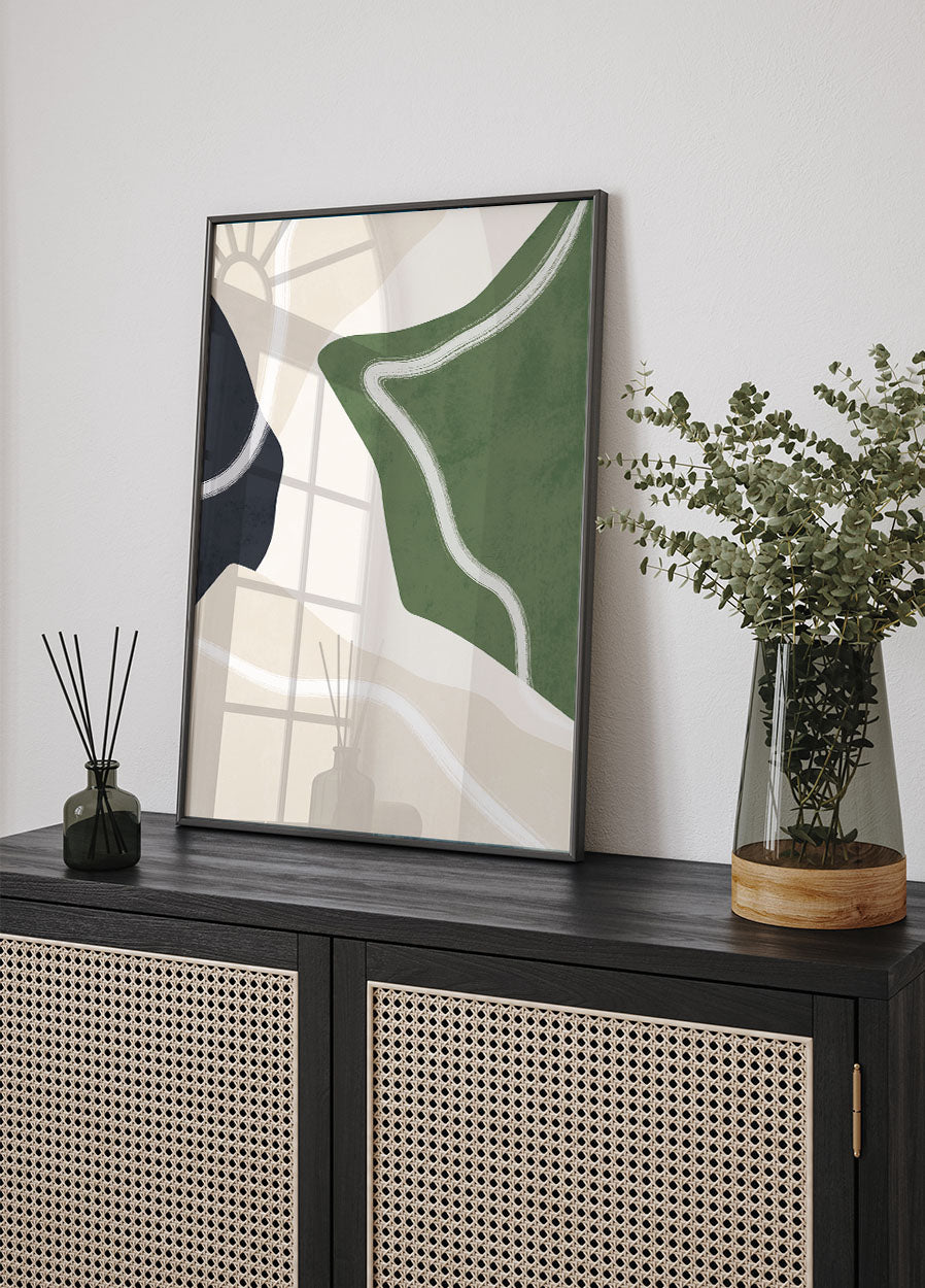 Abstract Nature Shapes Poster - Posterbox.dk