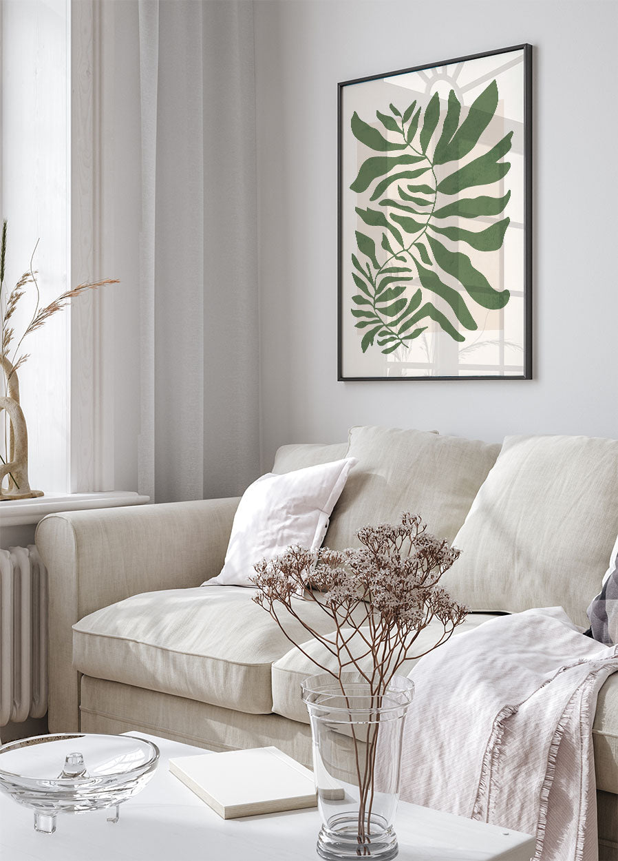 Green Botanical Design Poster - Posterbox.dk