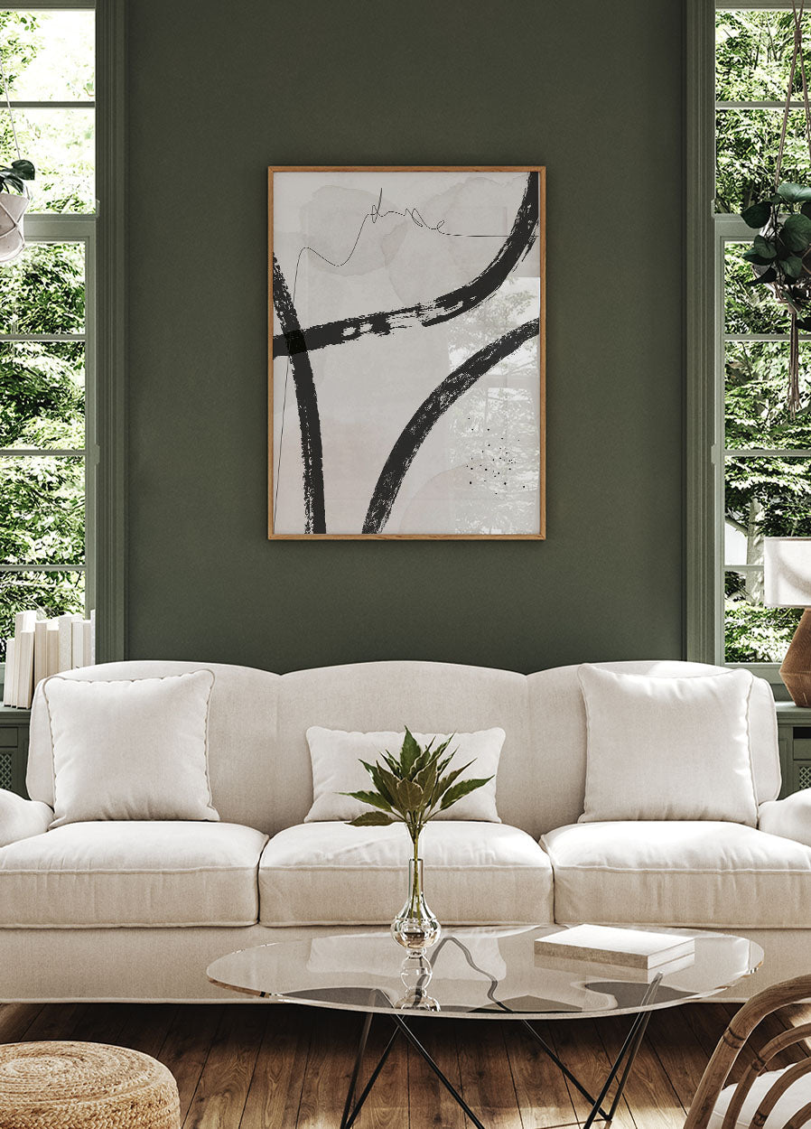 Abstract Line Art Composition Poster - Posterbox.dk