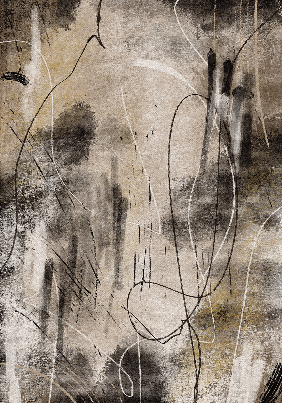 Abstract Lines and Shapes Art Poster - Posterbox.dk