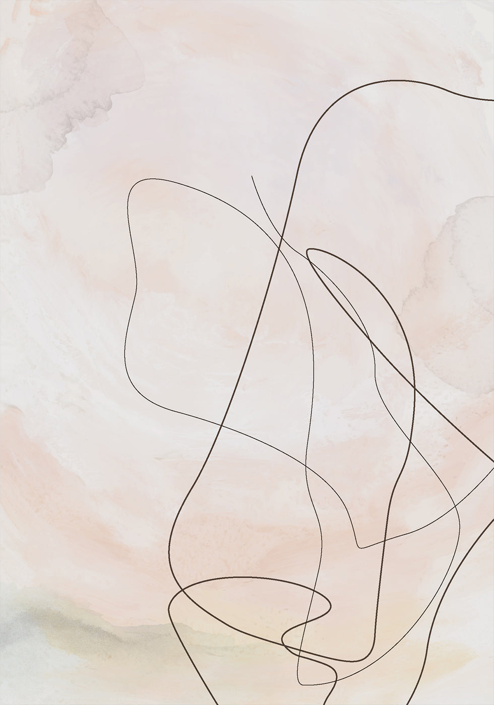 Abstract Line Art Design Poster - Posterbox.dk