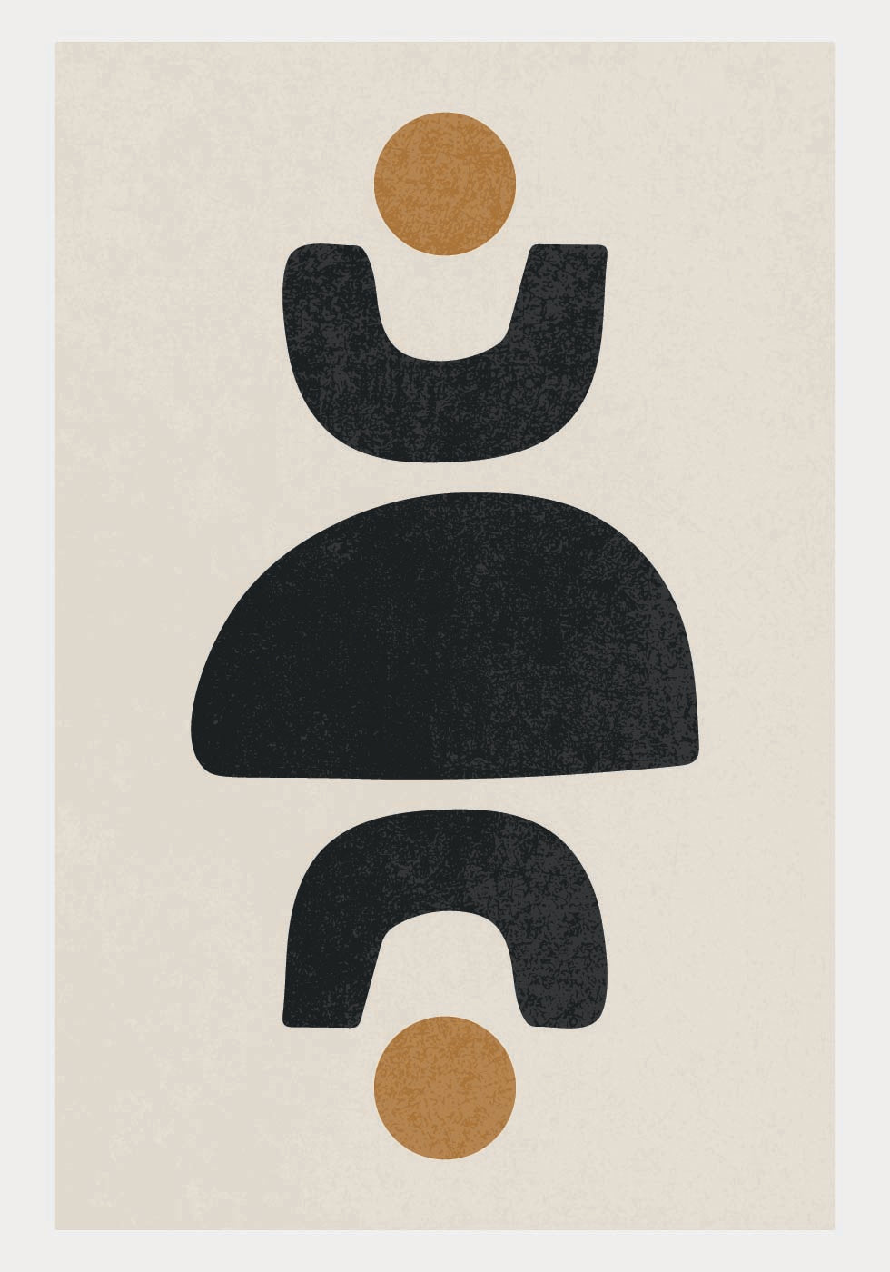 Abstract Forms Balance, Geometric Poster