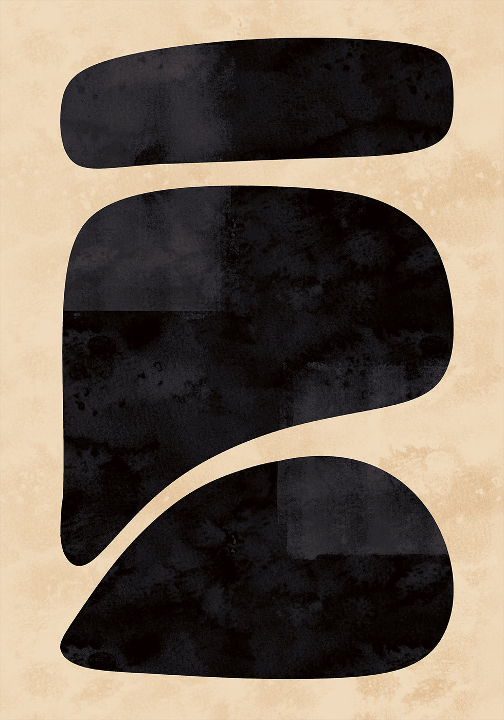Minimal Black Shapes Poster