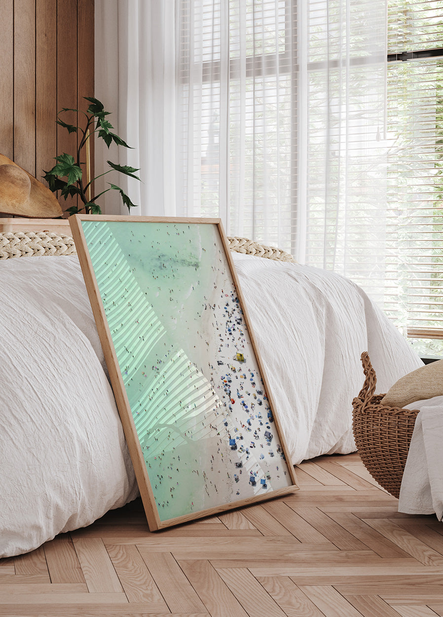 Aerial Beach Print Summer Poster - Posterbox.dk