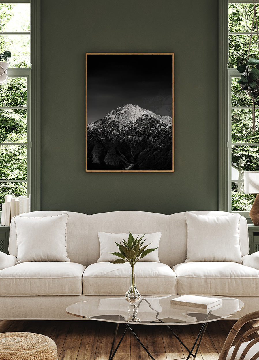 Majestic Snow-Capped Mountain Poster - Posterbox.dk