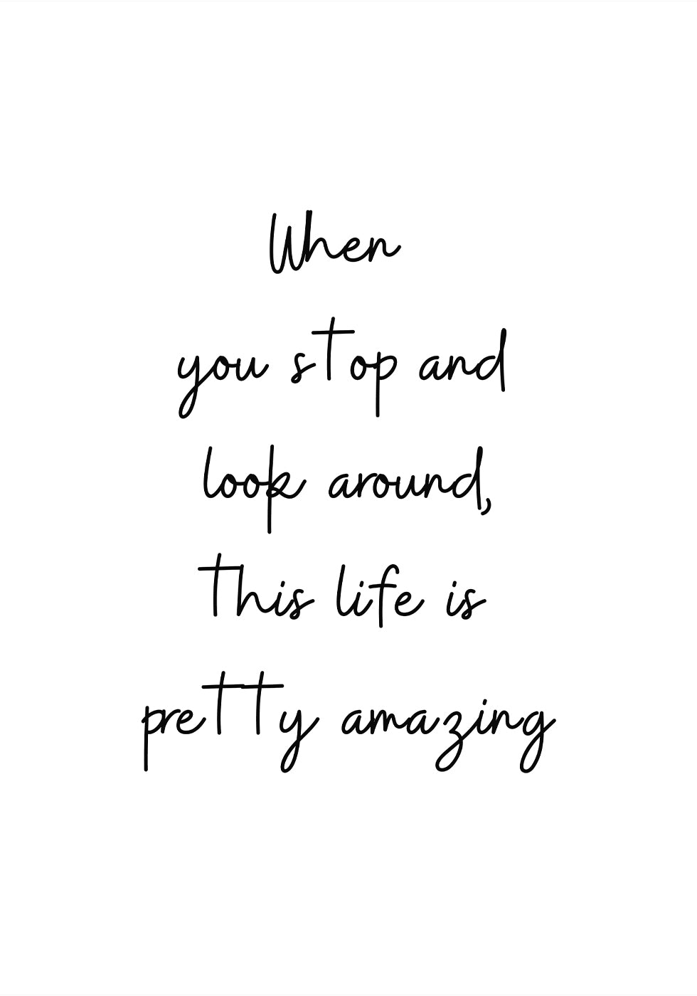 Celebrate the Beauty of Life Poster - Posterbox.dk