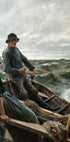 At Sea By Albert Edelfelt Poster - Posterbox.dk
