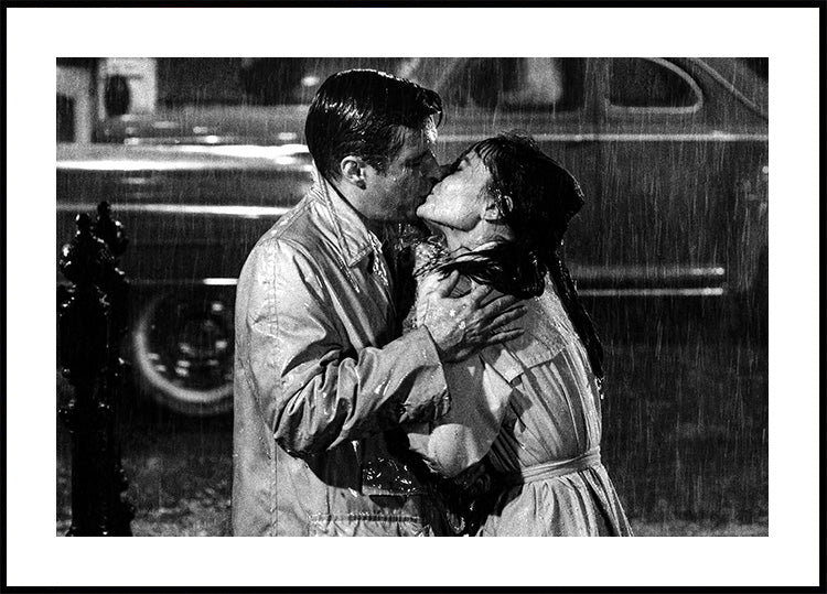 Audrey Hepburn & George Peppard - Breakfast at Tiffany's Poster - Posterbox.dk