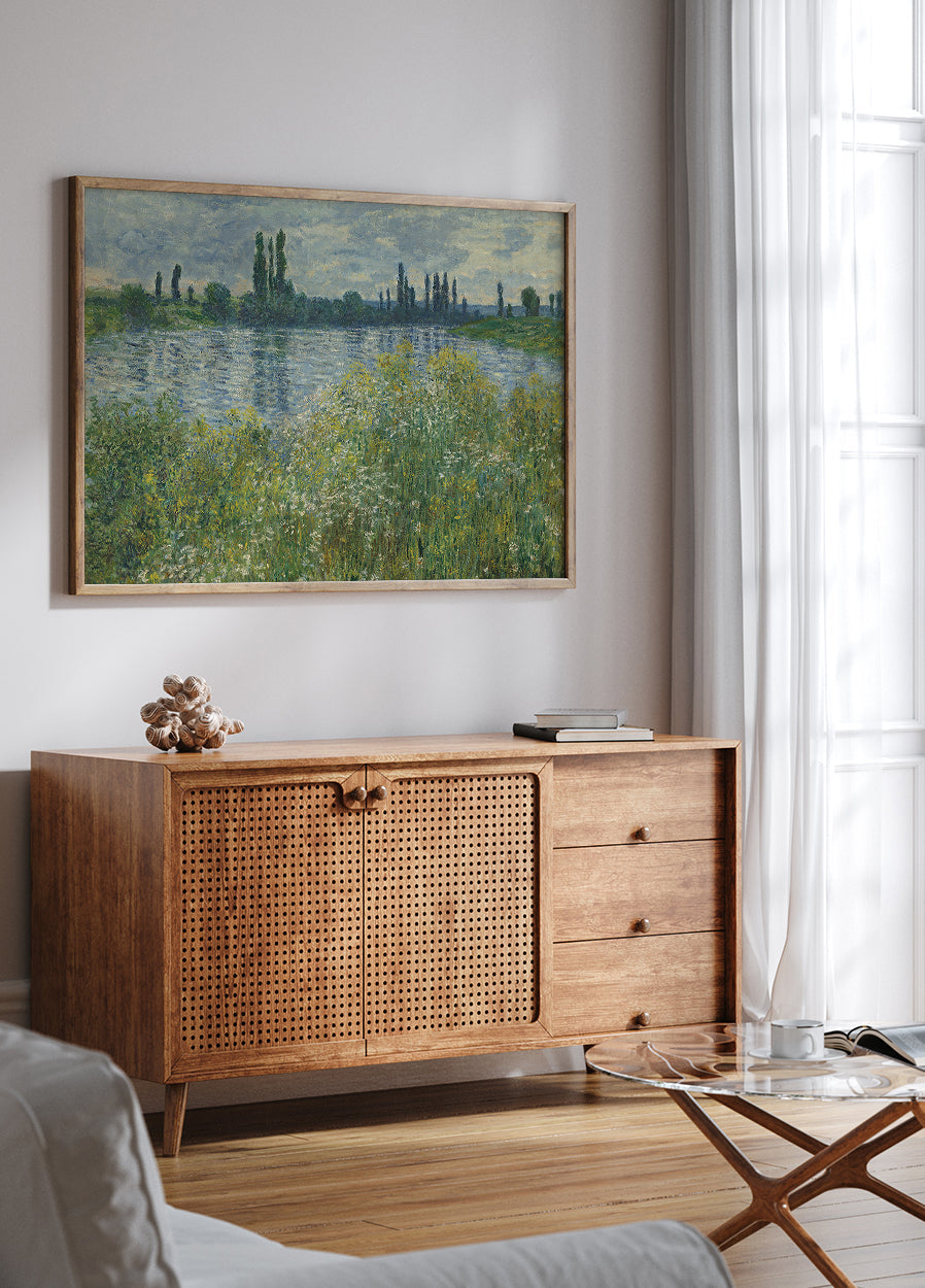 Banks of the Seine By Claude Monet Poster - Posterbox.dk