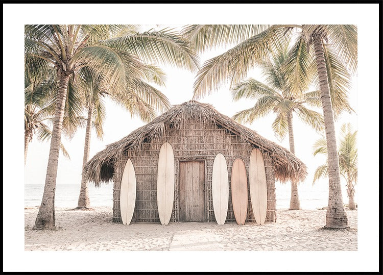 Beach Hut Plakat - Posterbox