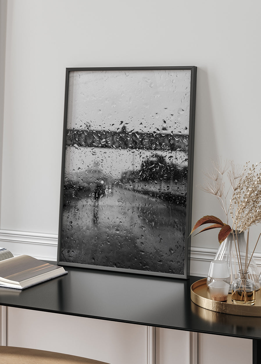 Behind Rain Drops Poster - Posterbox.dk