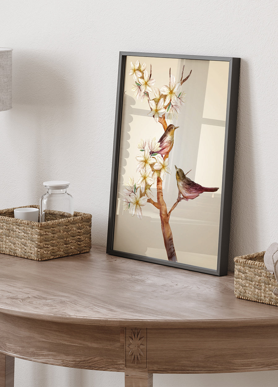 Bird On Branch Poster - Posterbox.dk