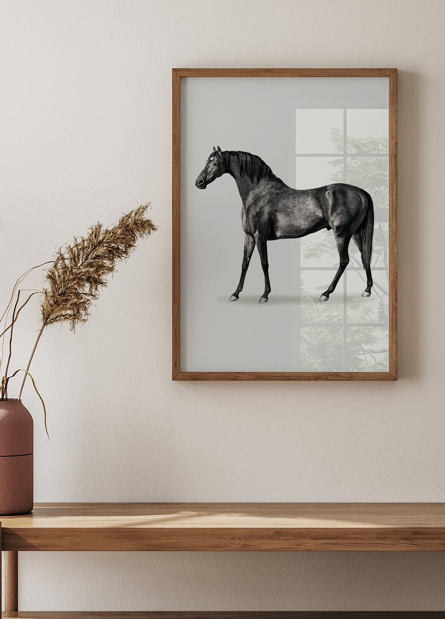 Black Horse Gate. Drawing Poster - Posterbox.dk