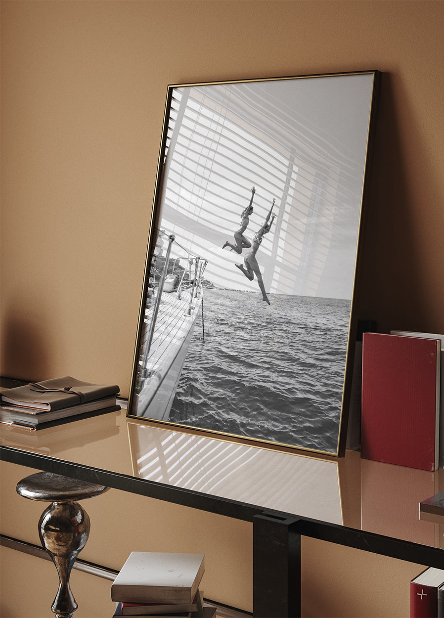 Ocean Jump Sail Boat Poster - Posterbox.no