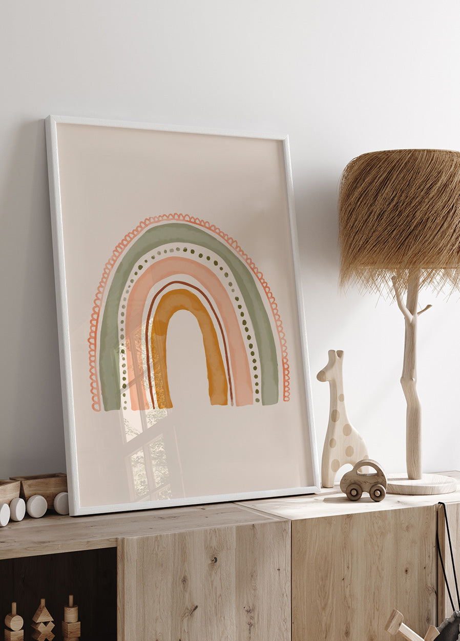 Boho Rainbow Poster - Posterbox.dk