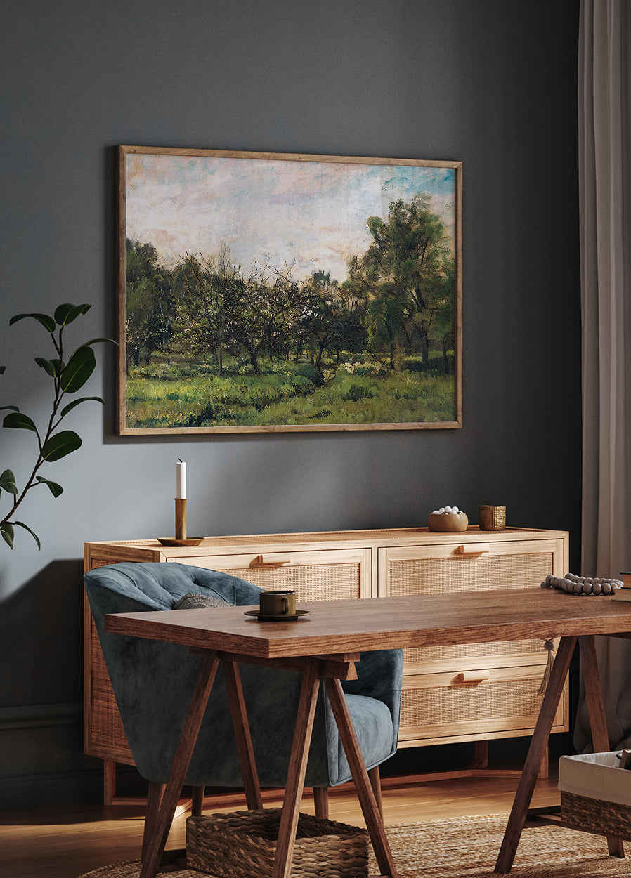Boomgaard By Charles-François Daubigny Poster - Posterbox.dk