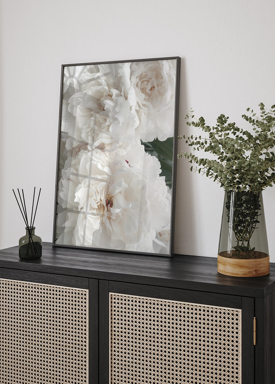 Bouquet Of White Peonies Poster - Posterbox.dk