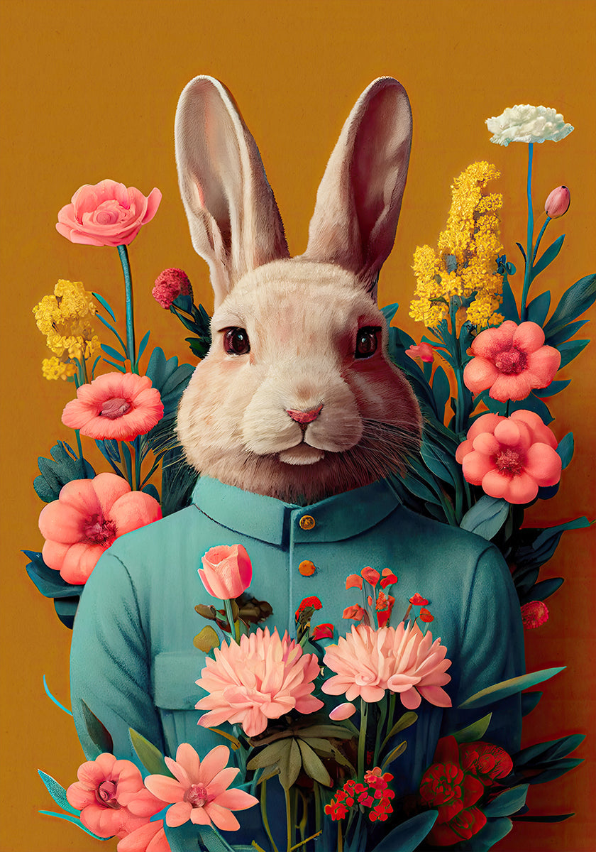 Bunny in Bloom Poster