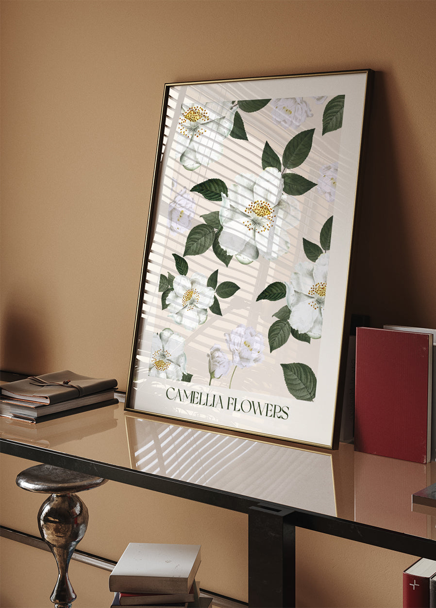 Camellia Flowers Poster - Posterbox.dk