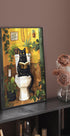 Cat on Toilet Poster - Posterbox.dk