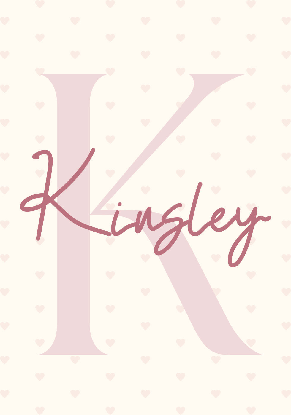 Personalized Initial Name Poster