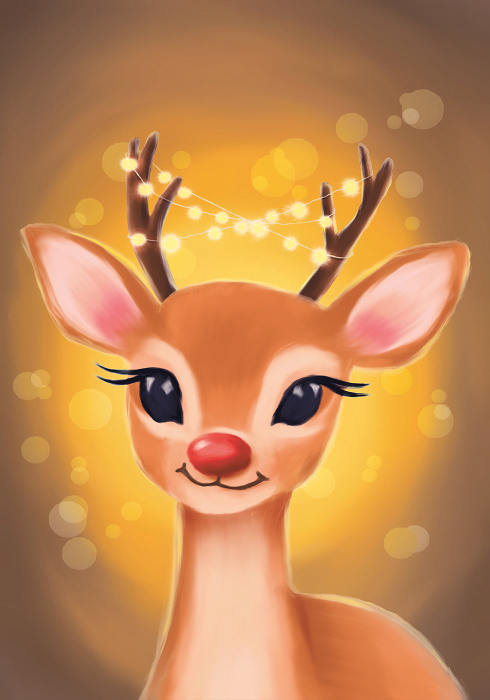 Christmas Deer Poster