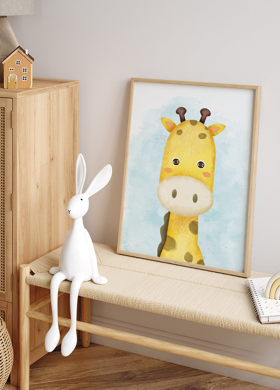 Cute Giraffe Poster - Posterbox.dk
