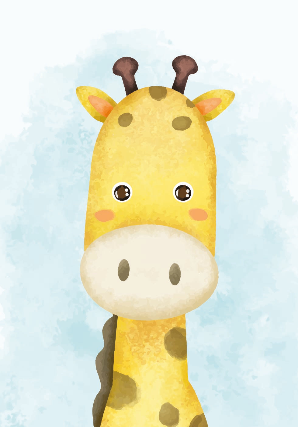 Cute Giraffe Poster - Posterbox.dk