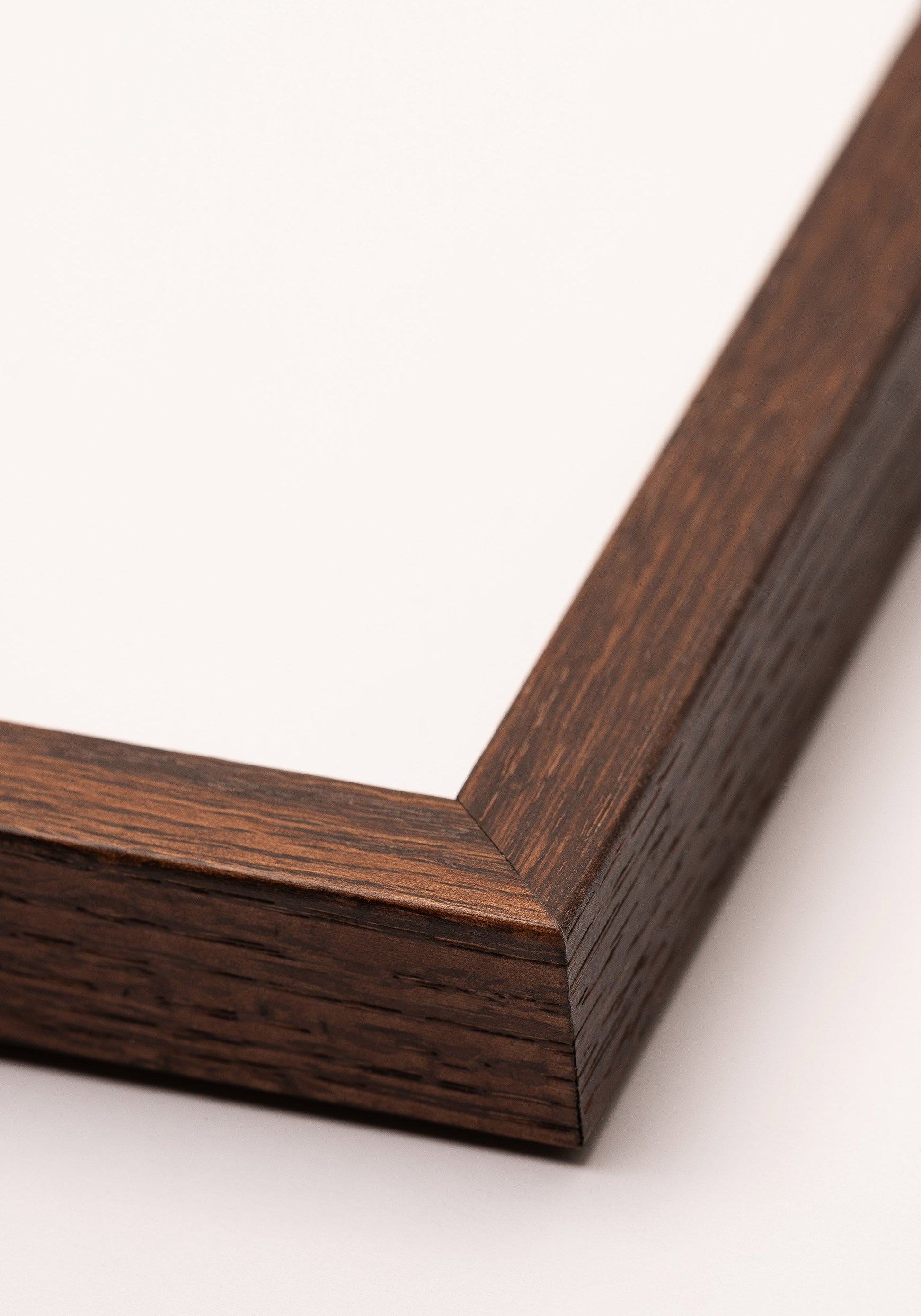 Dark brown wooden frame, square poster