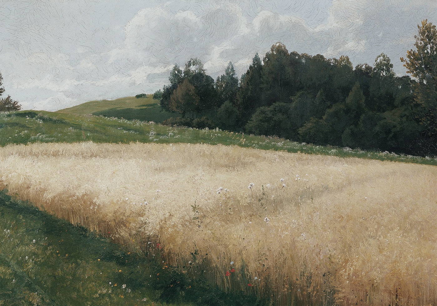 Das Haferfeld By Adolf Kaufmann Poster - Posterbox.dk