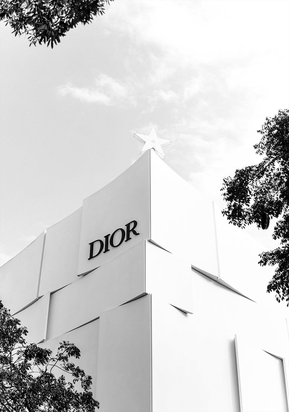 Dior Miami Boutique Black & White Poster