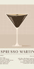 Espresso Martini Recipe Poster - Posterbox.dk