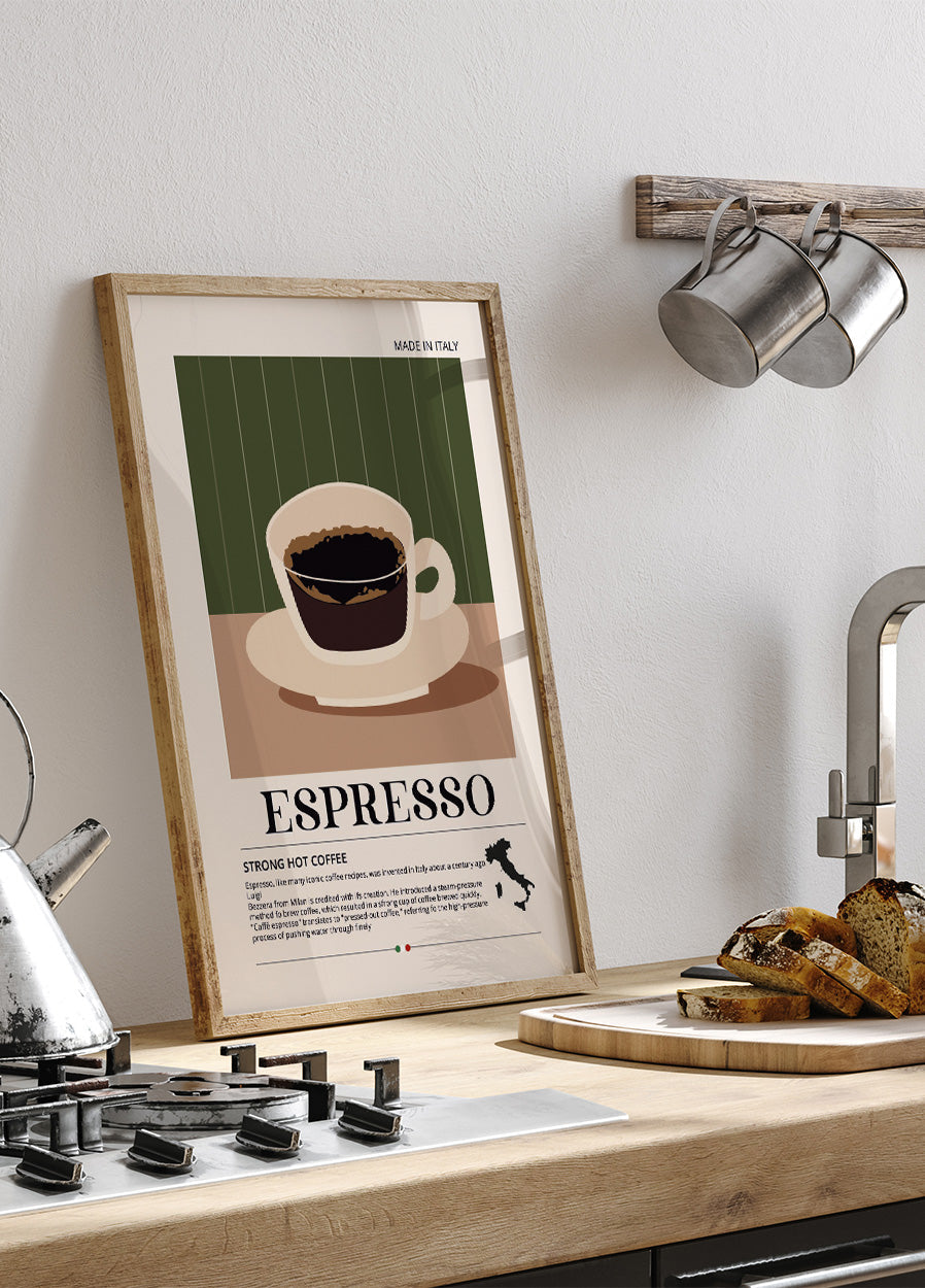 Espresso Strong Coffee Poster - Posterbox.dk