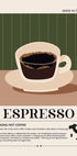 Espresso Strong Coffee Poster - Posterbox.dk