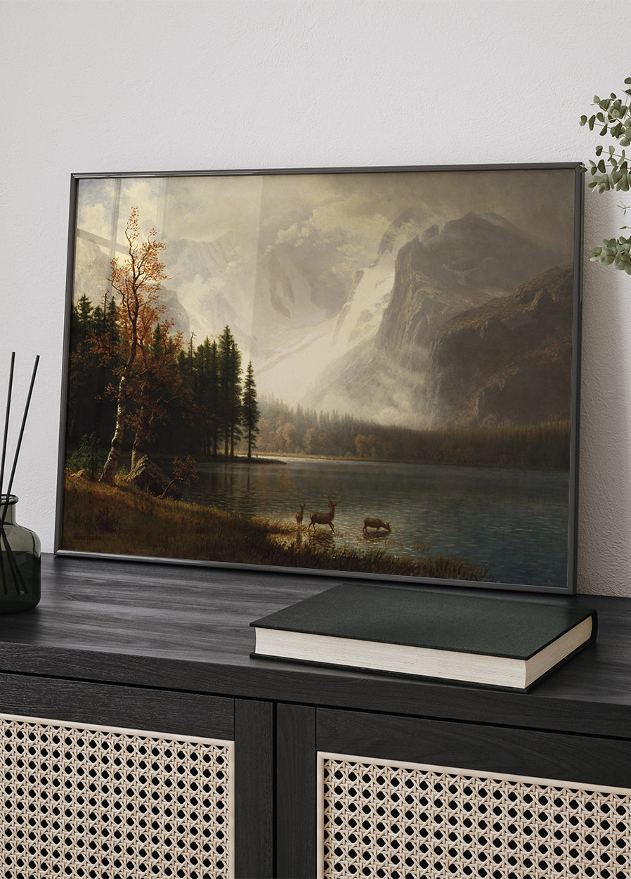 Estes Park Colorado Whyte's Lake By Albert Bierstadt Poster - Posterbox.dk
