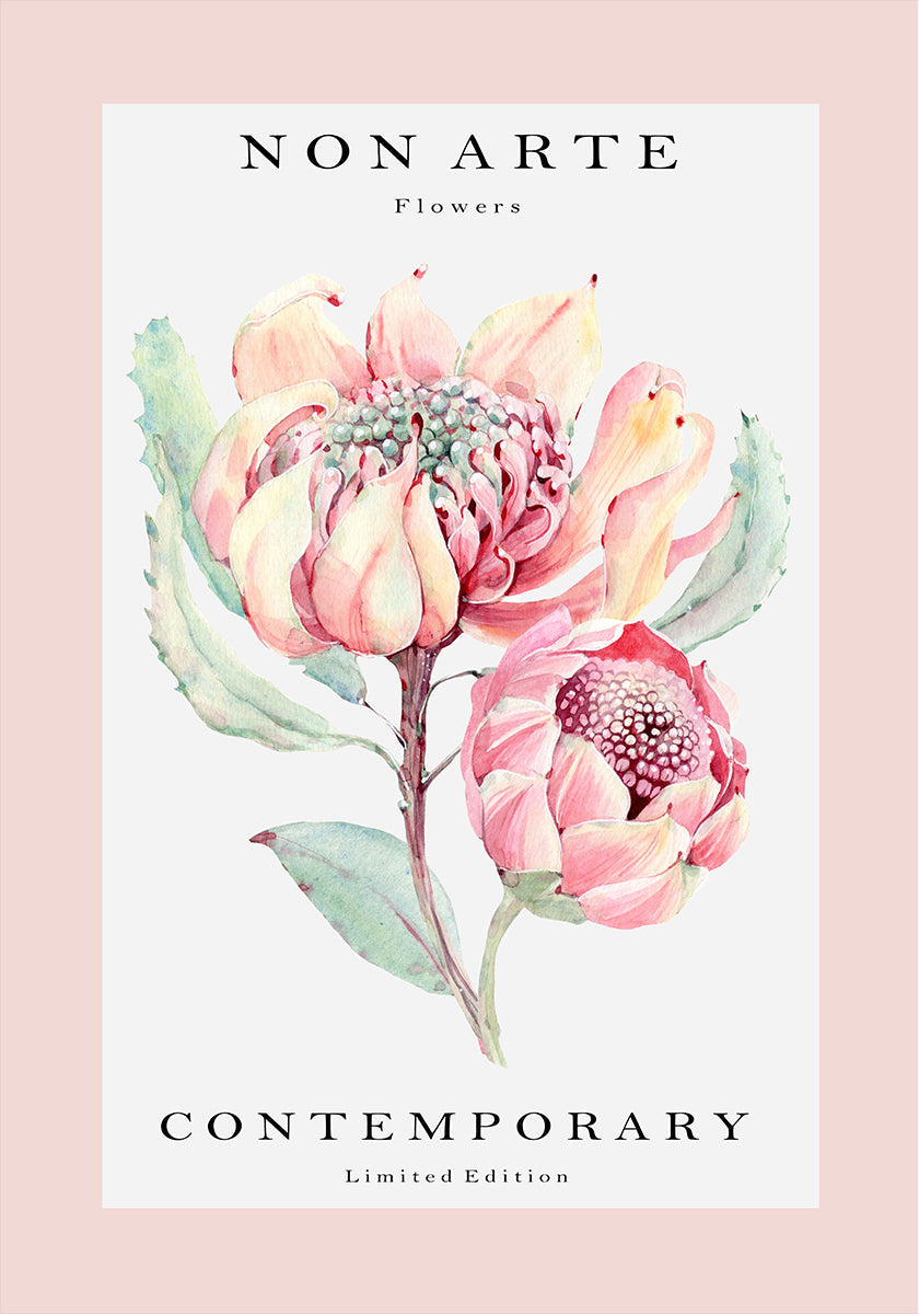 Non Arte rose flower Poster