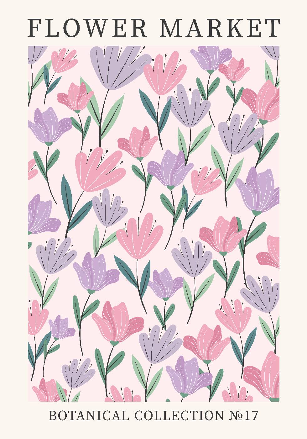 Flower Market Poster - Posterbox.dk