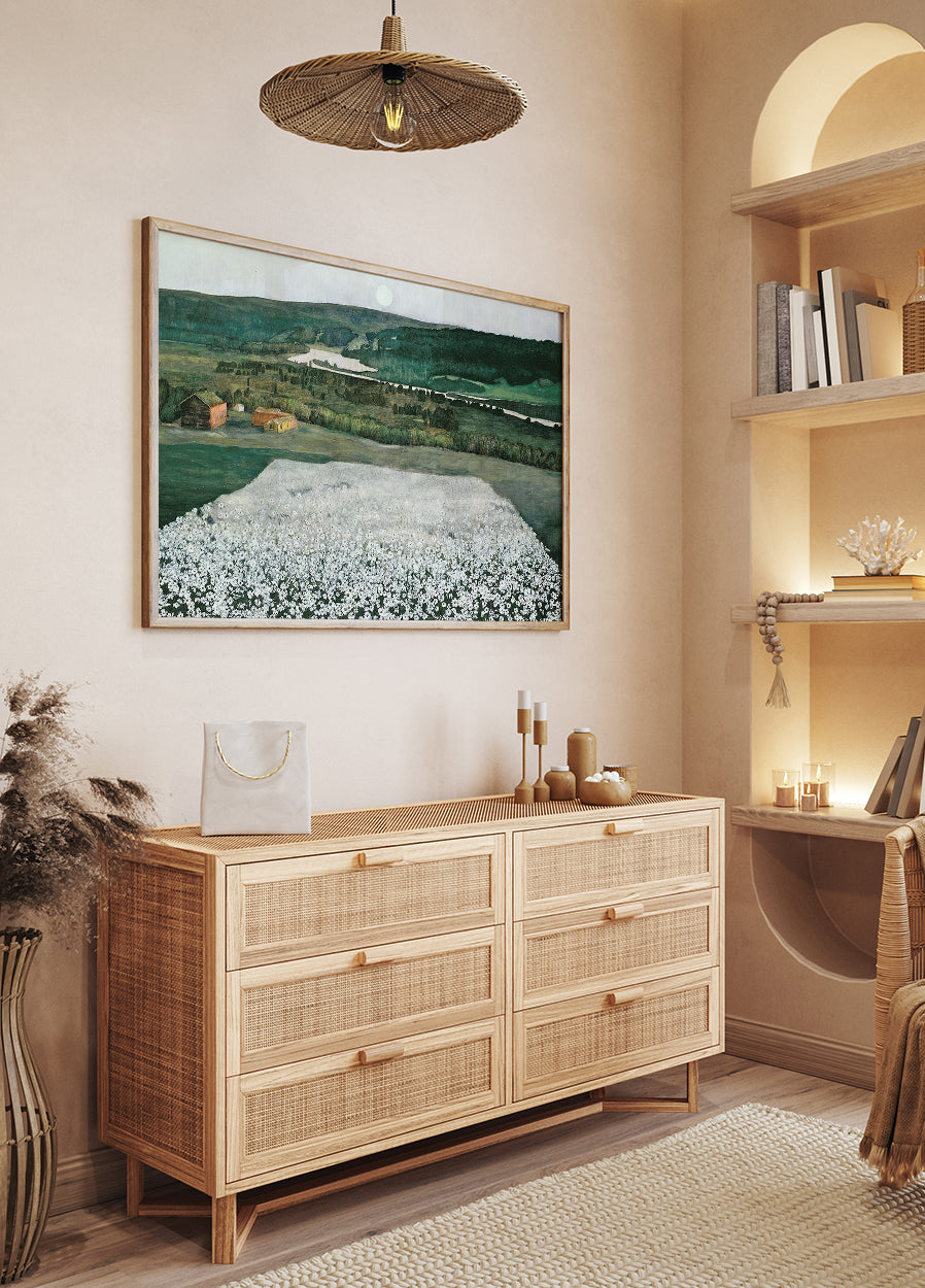 Flower Meadow in the North By Harald Sohlberg Poster - Posterbox.dk