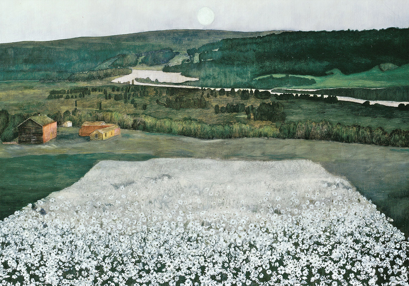 Flower Meadow in the North By Harald Sohlberg Poster - Posterbox.dk
