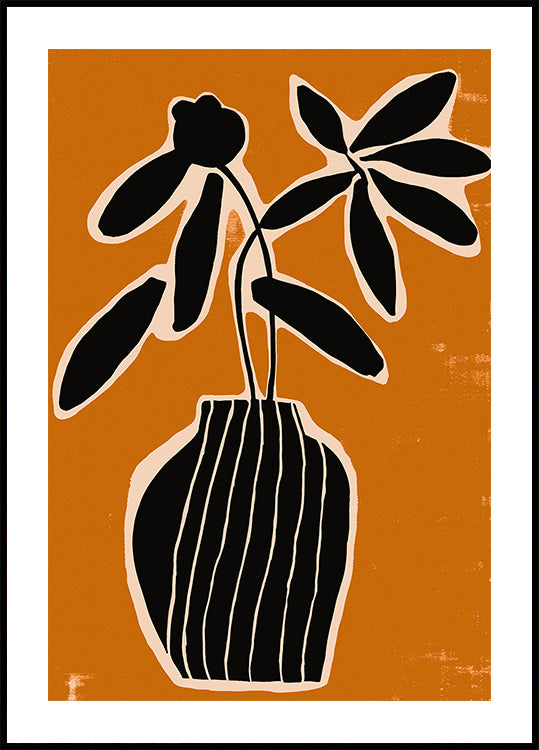 Ocher Still life No 2 Poster
