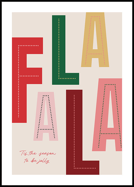 FaLaLa Christmas Season Poster