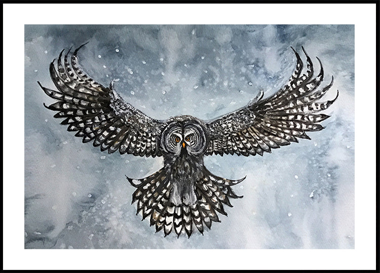 great gray owl Poster