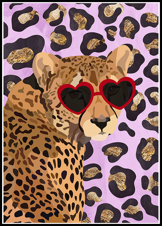 Leopard Print Pink Poster