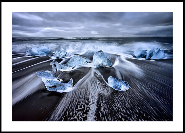 Blue Diamonds Poster