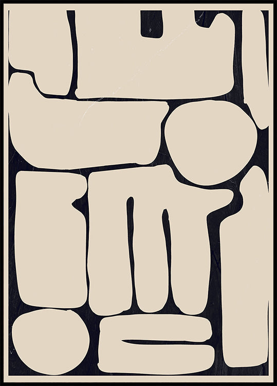 Modern Abstract Minimal Shapes 161 Poster